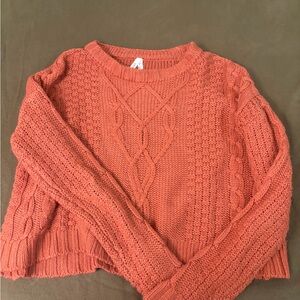 Mudd Women's Sweater - Warm Rust